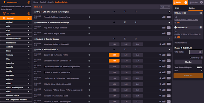 Chances serie b